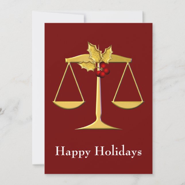 Legal , Lawyer profession Holiday Cards (Front)