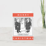 Legal Lawyers And a Snowman Cartoon Christmas Card
