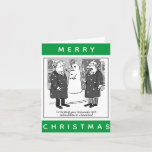 Legal Lawyers And a Snowman Cartoon Christmas Card