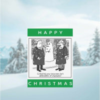 Legal Lawyers And a Snowman Happy Christmas Card