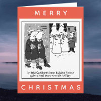 Legal Lawyers And Snowmen Cartoon Christmas Card