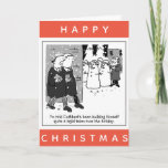 Legal Lawyers And Snowmen Cartoon Happy Christmas Card