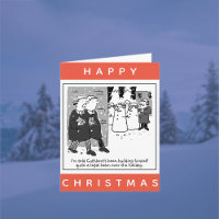 Legal Lawyers And Snowmen Happy Christmas Card
