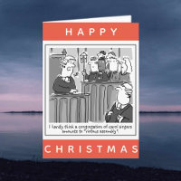 Legal Lawyers Courtroom Cartoon Happy Christmas Card