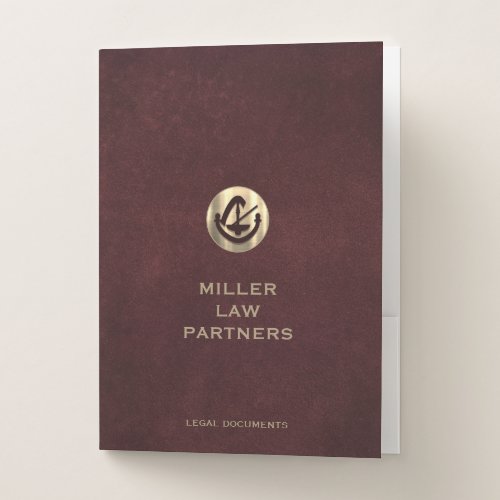 Legal Logo Pocket Folder for Professionals