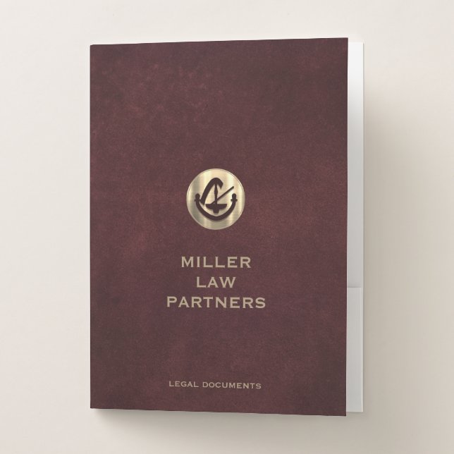Legal Logo Pocket Folder for Professionals (Front)