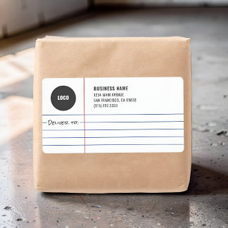 Legal Notepad Business Logo Mailing Shipping Label