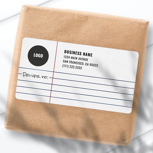 Legal Notepad Business Logo Mailing Shipping Label