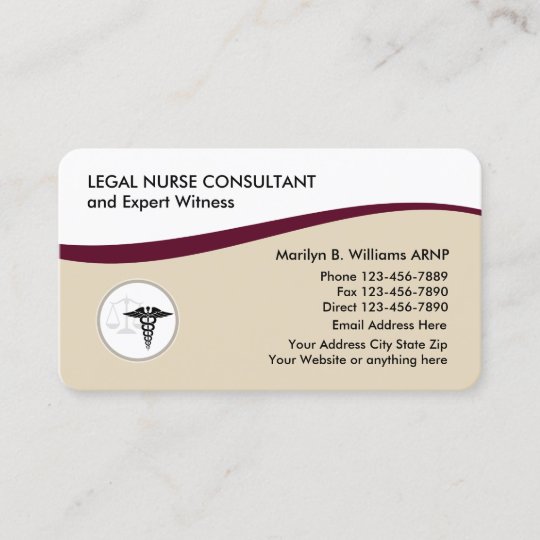 Legal Nurse Practitioner Design Business Card