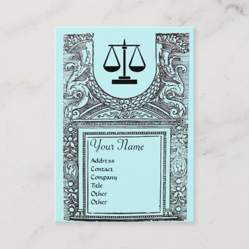 LEGAL OFFICE ATTORNEY 2 Monogramblue Business Card