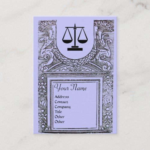 LEGAL OFFICE ATTORNEY 2 Monogramblue Business Card