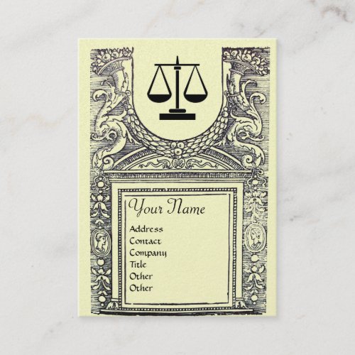LEGAL OFFICEATTORNEY Monogramgold metallic paper Business Card