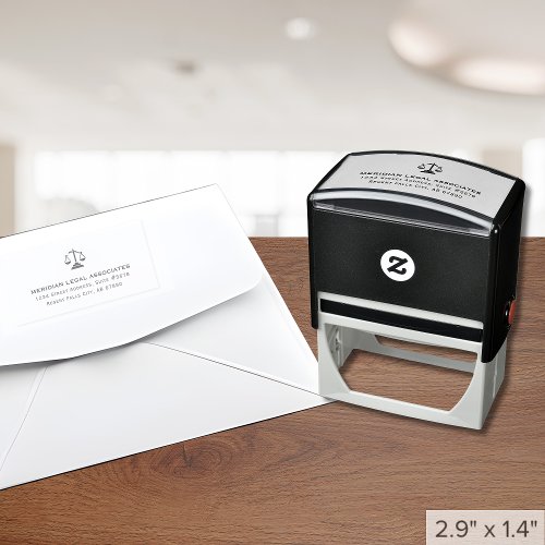 Legal Office Scales of Justice Self-Inking Stamp - Product | North Red Vine