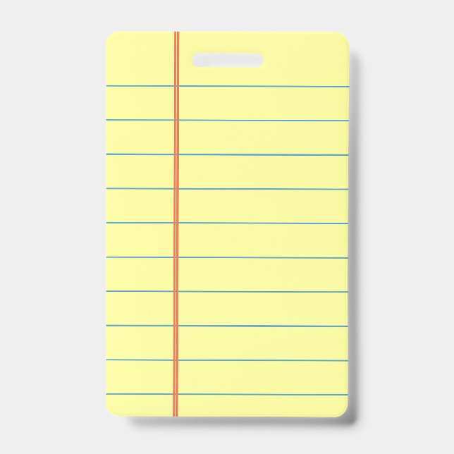 Legal Pad Badge (Front)