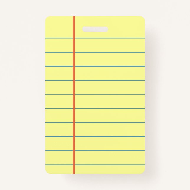 Legal Pad Badge (Front)