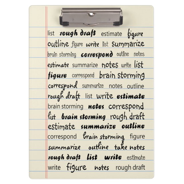 Legal Pad Clipboard (Front)
