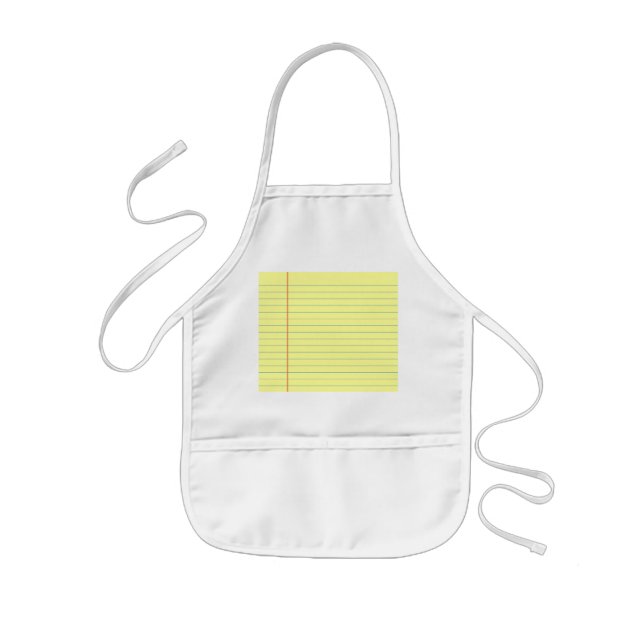 Legal pad kids' apron (Front)