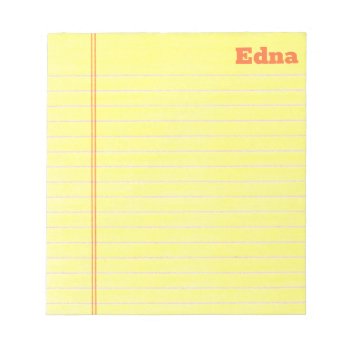 Legal Pad Notepad by TerryBain at Zazzle