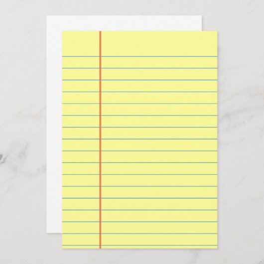 Legal Pad Pattern (Front/Back)