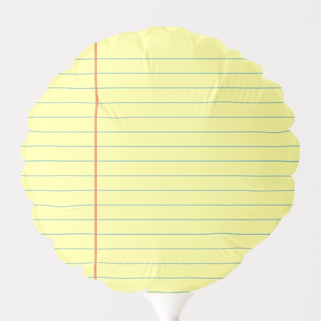 Legal Pad Pattern Balloon (Front)