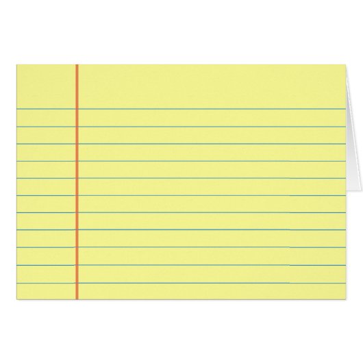 Legal Pad Pattern Cards (Front Horizontal)
