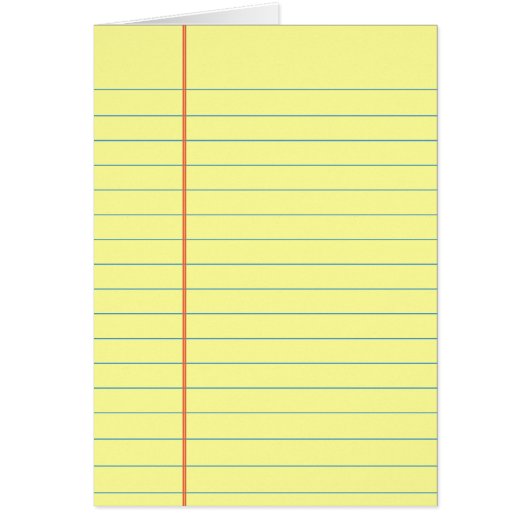 Legal Pad Pattern Cards (Front)