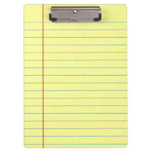 Legal Pad Pattern Clipboard
