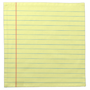 Legal Pad Pattern Cloth Napkin