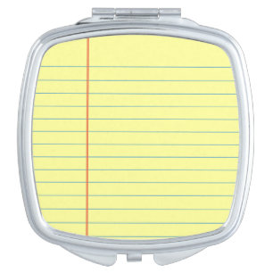 Legal Pad Pattern Compact Mirror
