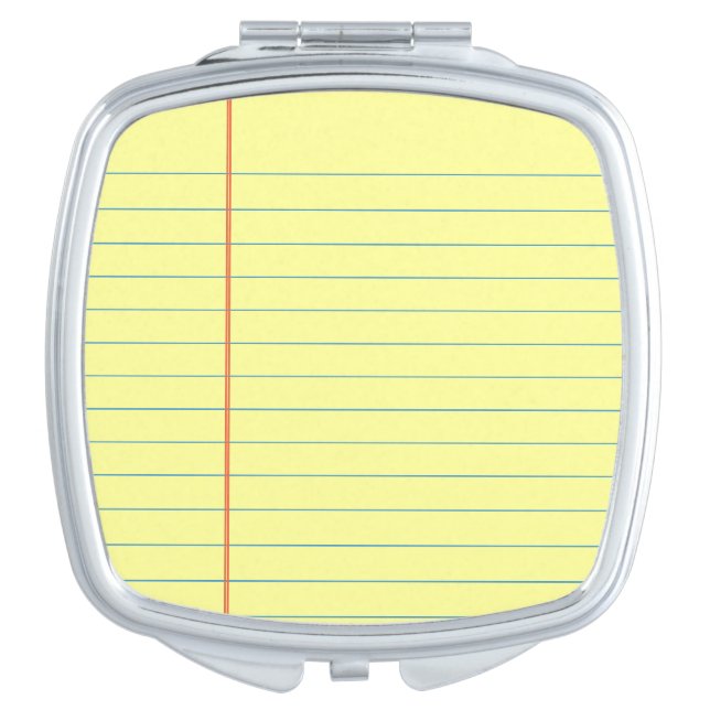 Legal Pad Pattern Compact Mirror (Front)