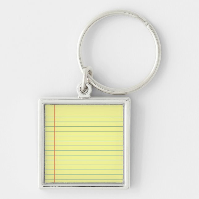 Legal Pad Pattern Keychain (Front)