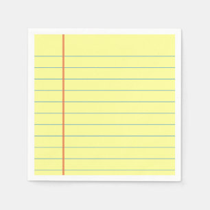 Legal Pad Pattern Napkins