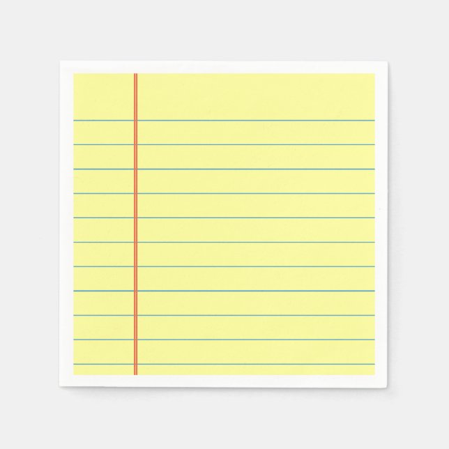 Legal Pad Pattern Napkins (Front)