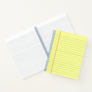 Legal Pad Pattern Notebook