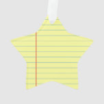 Legal Pad Pattern Ornament