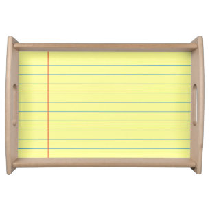 Legal Pad Pattern Serving Tray