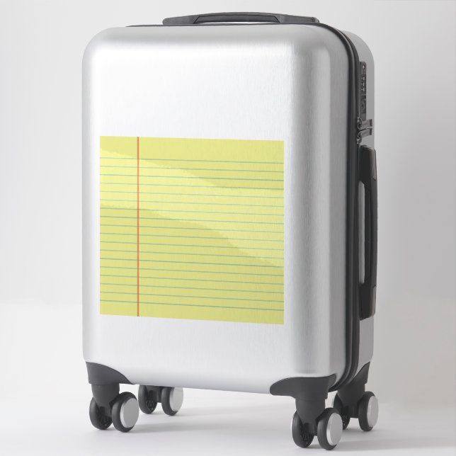 Legal Pad Pattern Sticker (Suitcase)