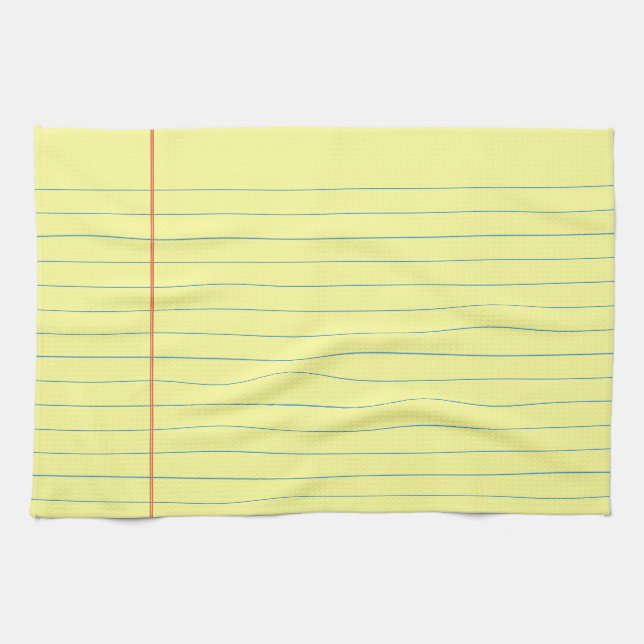 Legal Pad Pattern Towel (Horizontal)