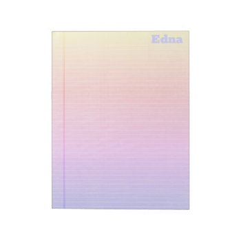 Legal Pad Rainbow Gradient by TerryBain at Zazzle