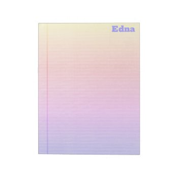 Legal Pad Rainbow Gradient Darker Name by TerryBain at Zazzle