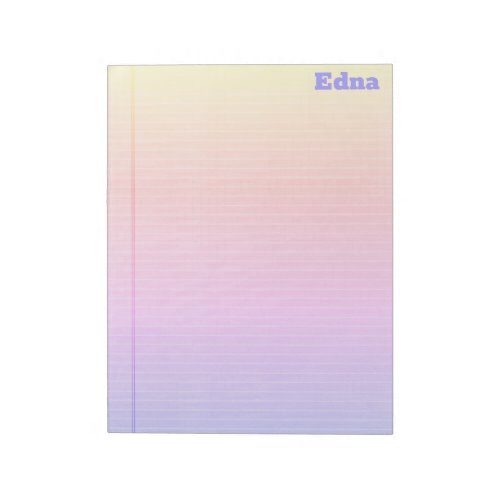 Legal Pad Rainbow Gradient Darker Name