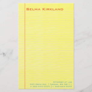 Legal Pad Stationery