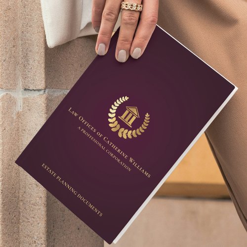 Legal Professional Attorney Business Pocket Folder