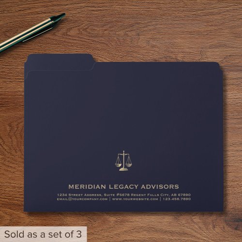 Legal Professional File Folder Set