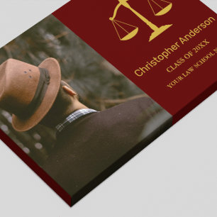 Legal Professional Graduation Party Faux Canvas Print
