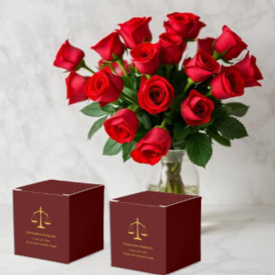 Legal Professional Graduation Party Favor Boxes