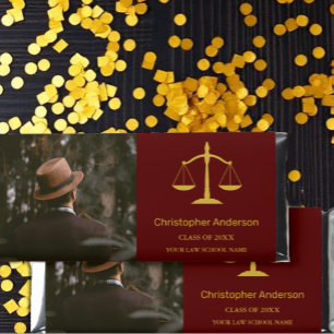 Legal Professional Graduation Party Hershey Bar Favors
