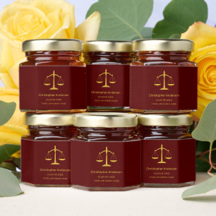 Legal Professional Graduation Party Honey Jar Favors