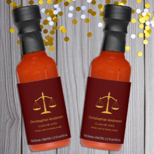 Legal Professional Graduation Party Hot Sauces