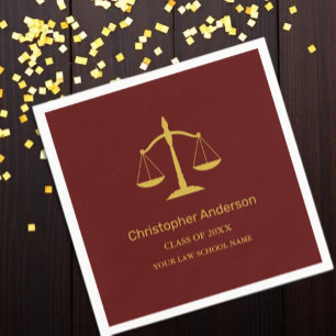 Legal Professional Graduation Party Napkins